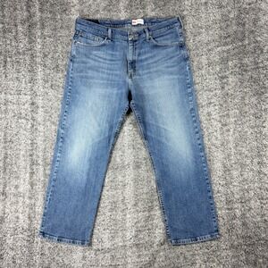 Wrangler Relaxed Fit Straight Leg Blue Jeans Mens W36xL29 Medium Wash Denim